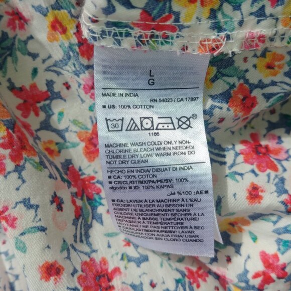 Old Navy Floral Print Puff Sleeve Dress - Multicolor - Picture 8 of 12